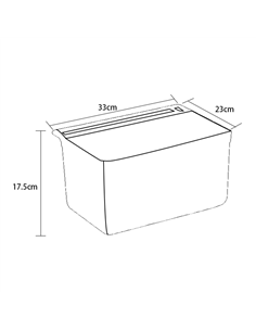 Small Bin for Utility carts 13 litres 330x230x175mm | Stalwart DA-ST029D 2