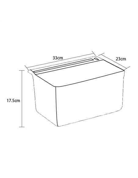 Small Bin for Utility carts 13 litres 330x230x175mm | Stalwart DA-ST029D