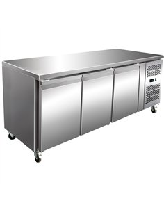 Commercial Freezer Counter Ventilated 3 Doors Depth 600mm | Stalwart DA-THSNACK3100BTEC