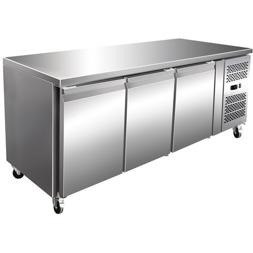 Commercial Freezer Counter Ventilated 3 Doors Depth 600mm | Stalwart DA-THSNACK3100BTEC