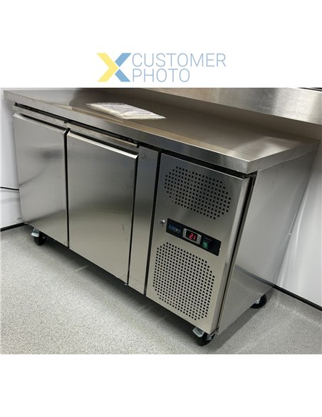 Professional Refrigerated Counter 2 Doors Depth 600mm | Stalwart DA-THSNACK2100TNEC