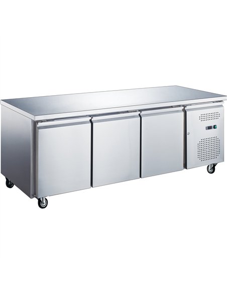 Professional Refrigerated Counter 3 Doors Depth 600mm | Stalwart DA-THSNACK3100TNEC