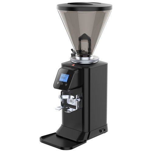 Commercial On-Demand Coffee Grinder with Digital Display, 1kg Hopper and 64mm Burrs Black Finish | Stalwart DA-CCG102