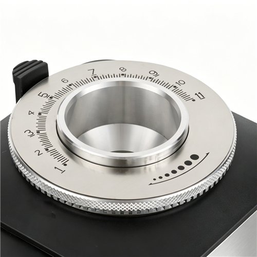 Commercial On-Demand Coffee Grinder with Digital Display, 1kg Hopper and 64mm Burrs Silver Finish | Stalwart DA-CCG104