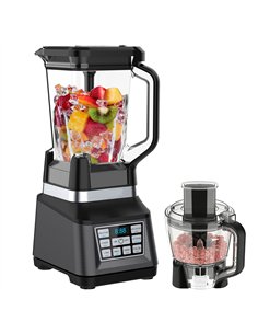 Commercial Blender / Food Processor with Digital Controls, 2L Jug and Preset Programmes Black Finish | Stalwart DA-CCG106