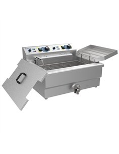 Commercial Electric Countertop Fryer 6kW Twin Tank | Stalwart DA-VEF301V