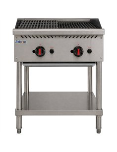 Commercial Freestanding Gas Charbroiler 14kW 610 x 757 x 953mm | Stalwart DA-CB24F