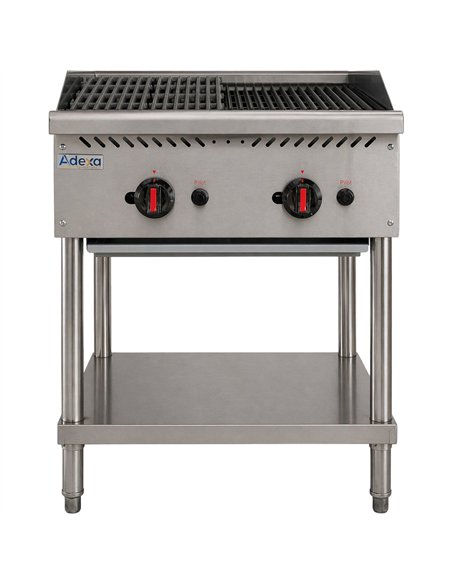 Commercial Freestanding Gas Charbroiler 14kW 610 x 757 x 953mm | Stalwart DA-CB24F