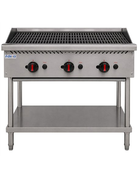 Commercial Freestanding Gas Charbroiler 21kW 915 x 757 x 953mm | Stalwart DA-CB36F