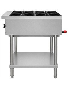 Commercial Freestanding Gas Range 20.8kW 610 x 757 x 801mm | Stalwart DA-HP24F 2