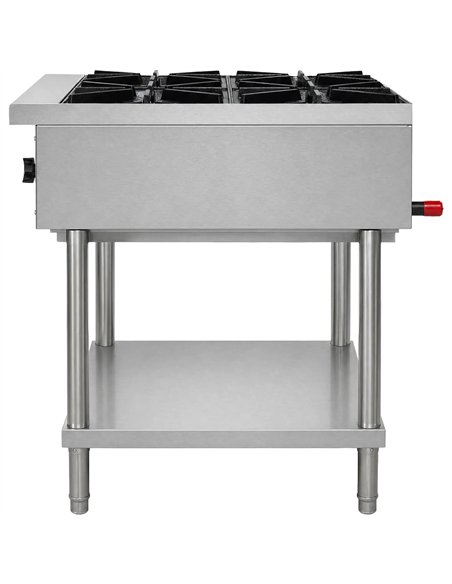 Commercial Freestanding Gas Range 20.8kW 610 x 757 x 801mm | Stalwart DA-HP24F