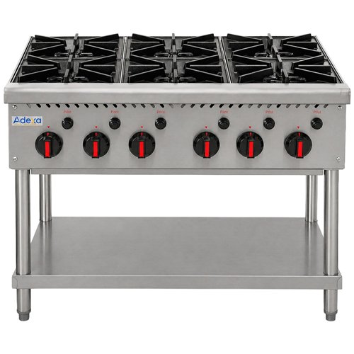 Commercial Freestanding Gas Range 31.2kW 915 x 757 x 801mm | Stalwart DA-HP36F