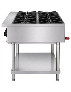 Commercial Freestanding Gas Range 31.2kW 915 x 757 x 801mm | Stalwart DA-HP36F 2
