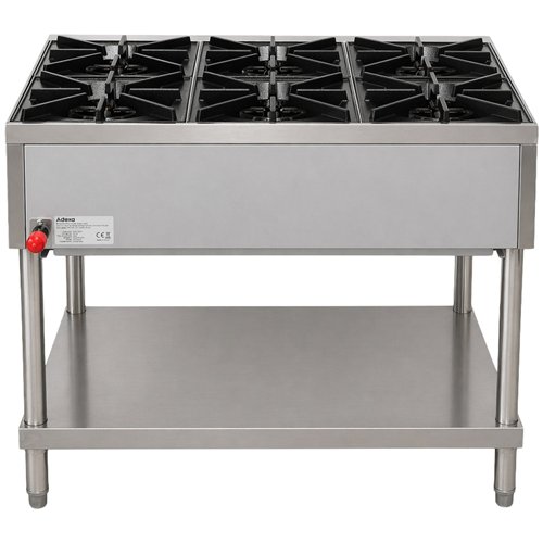 Commercial Freestanding Gas Range 31.2kW 915 x 757 x 801mm | Stalwart DA-HP36F