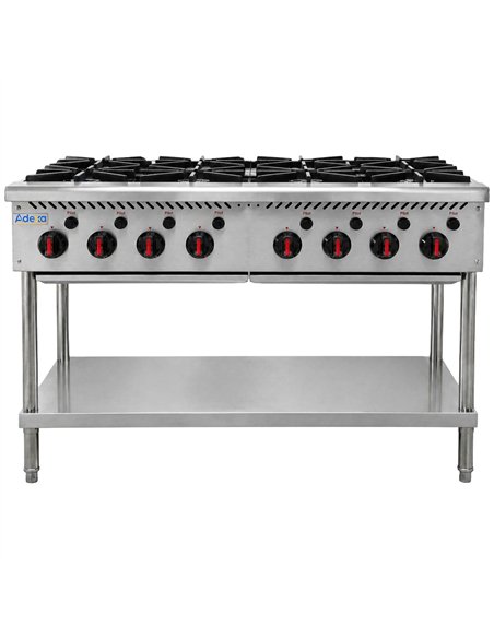 Commercial Freestanding Gas Range 41.6kW 1220 x 757 x 801mm | Stalwart DA-HP48F