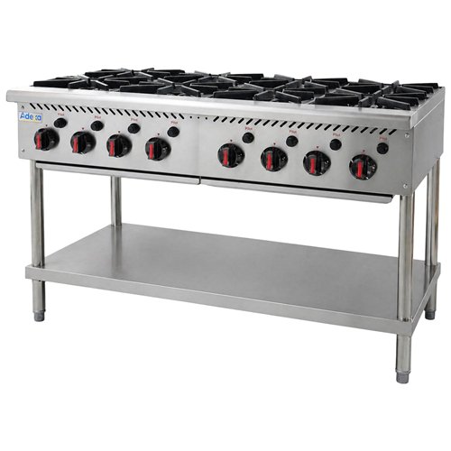 Commercial Freestanding Gas Range 41.6kW 1220 x 757 x 801mm | Stalwart DA-HP48F
