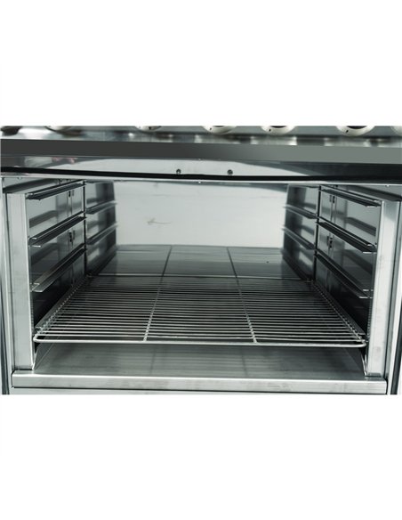 6 Burner Gas Oven Range with Castors 900 x 730 x 900mm | Stalwart DA-GR763