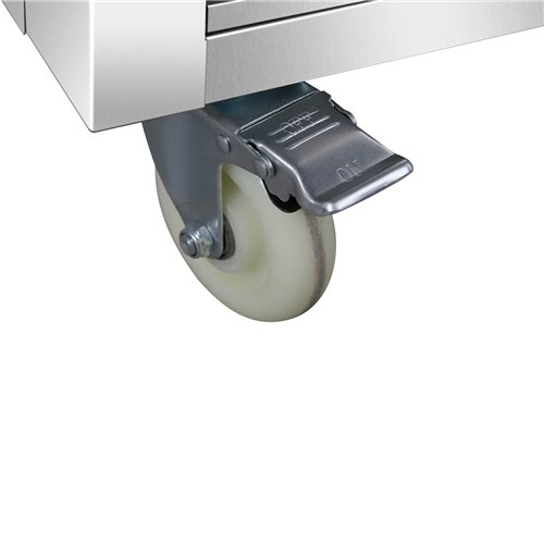 Commercial Mobile Bain Marie Food Service Counter with Hot Cupboard and Heated Gantry | Stalwart DA-HXHYH4WS