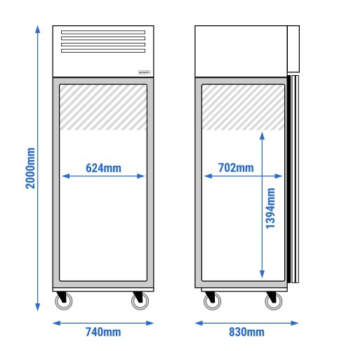 Commercial Freezer 600 litres Upright...