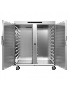 Heated Banquet Trolley or Bulk Meals Cart, 40 GN 1/1 Storage 140 Plates Temperature Control Foods 2