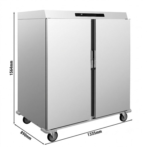 Heated Banquet Trolley or Bulk Meals Cart, 40 GN 1/1 Storage 140 Plates Temperature Control Foods