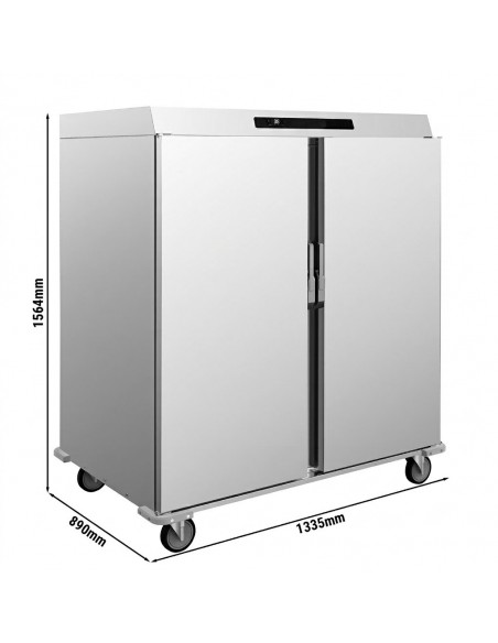 Heated Banquet Trolley or Bulk Meals Cart, 40 GN 1/1 Storage 140 Plates Temperature Control Foods
