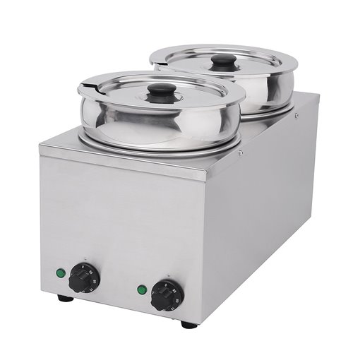 101048 - Hamoki Bain Marie with Hot Pot 3.5Lx2
