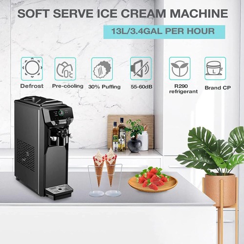 Commercial Countertop Soft Ice Cream...