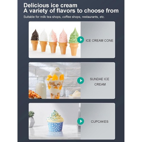 Commercial Countertop Soft Ice Cream...
