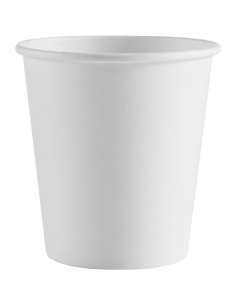 1000pcs Compostable Coffee Cups Single wall 8oz/237ml White | Stalwart DA- SW8W