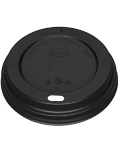 1000pcs Coffee Cup Lids for 12&amp16oz cups Black | Stalwart DA- PSL1216B