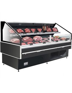 Serve Over Double-Layer Deli Counter Flat Glass Front 1875x1115x1200mm | Stalwart DA- BLUEL402