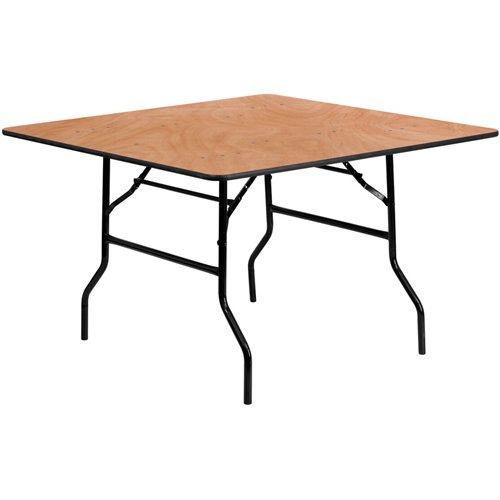 Square Folding Banquet Catering Table Plywood 1220x1220x760mm | Stalwart DA- AOX514