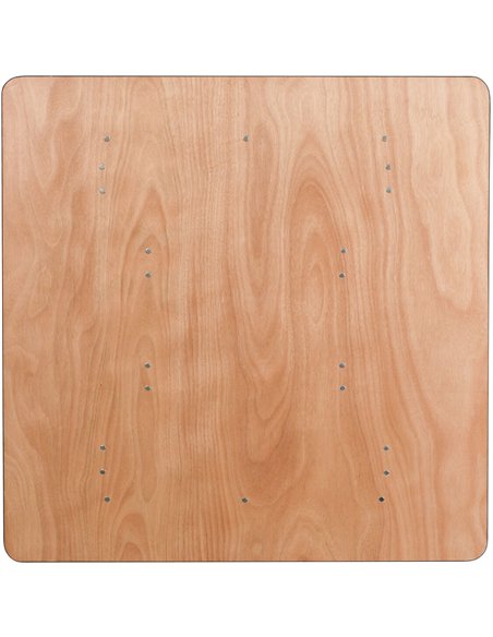 Square Folding Banquet Catering Table Plywood 1220x1220x760mm | Stalwart DA- AOX514