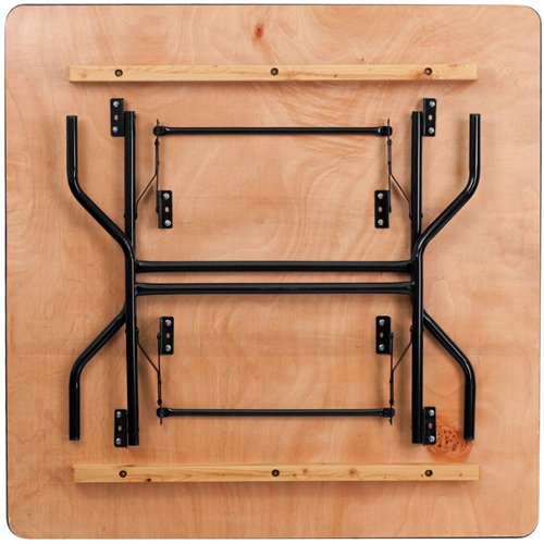 Square Folding Banquet Catering Table Plywood 1220x1220x760mm | Stalwart DA- AOX514