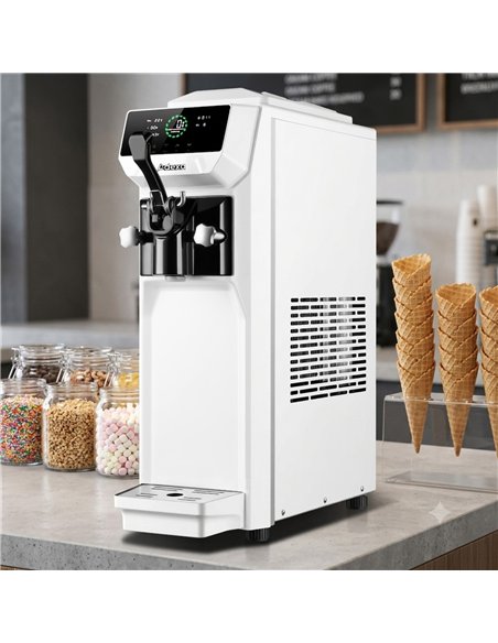 Commercial Standing Soft Serve Ice Cream Machine 13–16L/H 210x610x706mm | Stalwart DA- SKFAT1116WHITE
