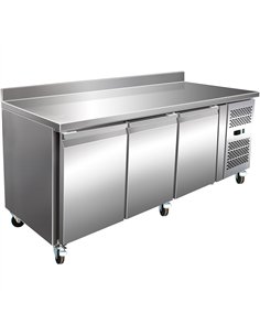 Commercial Freezer Counter with Upstand 3 Doors Depth 700mm | Stalwart DA- THP3200BTEC