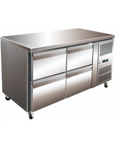 Commercial Refrigerated Counter 4 Drawers Depth 700mm | Stalwart DA- THP2140TNEC