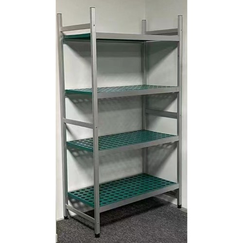 Commercial 4 Tier Aluminium Storage Rack with PP Shelves 744 x 400 x 1800mm | Stalwart DA- SV7040R