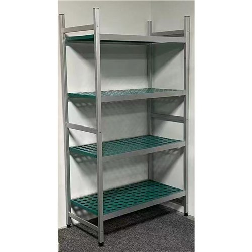 Commercial 4 Tier Aluminium Storage Rack with PP Shelves 856 x 400 x 1800mm | Stalwart DA- SV8040R