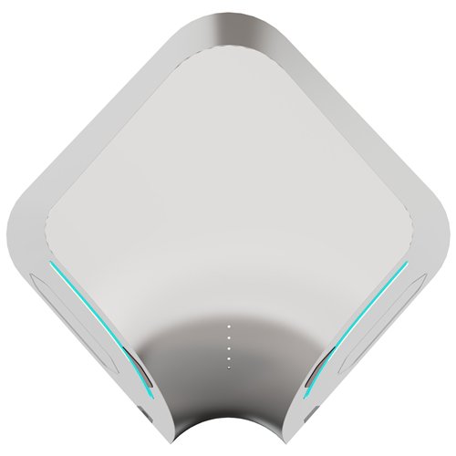 Commercial Hygienic Automatic Hand Dryer Silver 1.4kW 90m/s | Stalwart DA- HSDA3899SILVER