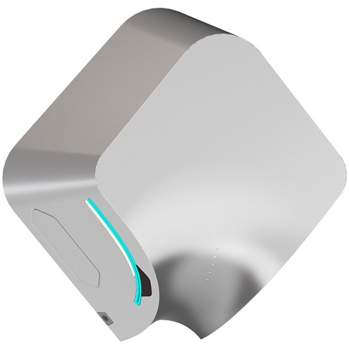 Commercial Hygienic Automatic Hand Dryer Silver 1.4kW 90m/s | Stalwart DA- HSDA3899SILVER