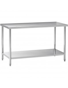 Commercial Stainless Steel Work Table with Undershelf 1700 x 700 x 900mm | Stalwart DA- W218E70160