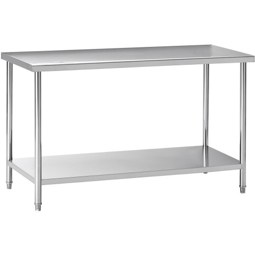 Commercial Stainless Steel Work Table with Undershelf 1700 x 700 x 900mm | Stalwart DA- W218E70160