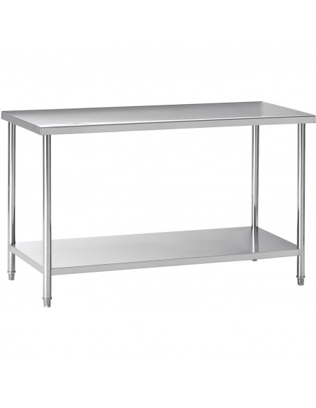 Commercial Stainless Steel Work Table with Undershelf 1700 x 700 x 900mm | Stalwart DA- W218E70160