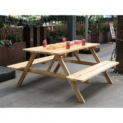 Bolero Elements Wooden Picnic Table &...
