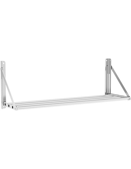 Tube Style Foldable Wall Shelf Stainless Steel 1000mm | Stalwart DA-331007