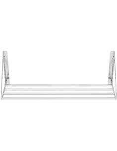 Tube Style Foldable Wall Shelf Stainless Steel 800mm | Stalwart DA-331006 2