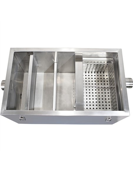 Commercial Stainless Steel Grease Trap 610×410×295 mm | Stalwart DA-JSN230