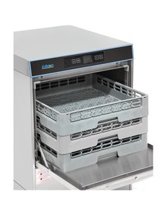 Commercial Dishwasher 540 plates/hour 500mm basket Digital Drain pump Detergent pump Rinse aid pump 380V | Stalwart DA-EMP500380 2